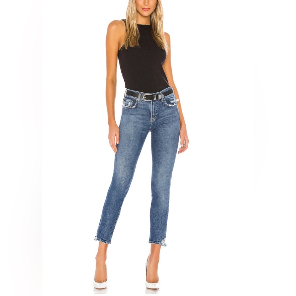 New Agolde Toni Mid Rise Straight in Stratosphere